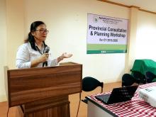 OIC-Director Maria Lydia A. Echavez in her Welcome Address.