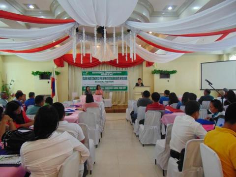 Dr. Luz Taposok serves as the guest speaker during the Island-Wide Congress for AFMech Stakeholders in Cebu
