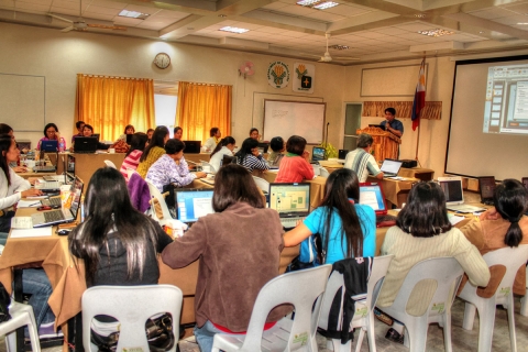 Lecture session at the main hall