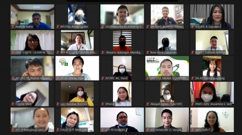 Class photo of the  participants of Webinar on Pinoy Biotech Crops