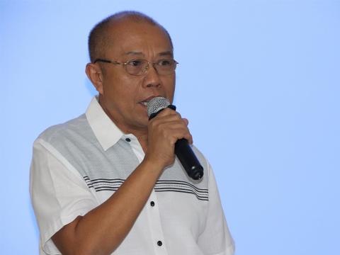 ATI Director Alfredo Aton speaks during the 2019 Closing of the Books.