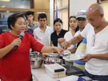 Concepcion Carillo, owner of Kryz Vocational and Technical School, serves as resource person for ATI's free seminar on herbs and spices.